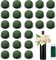24 Pcs Mini Floral Foam Holder Round Floral Foam with Green Arrangement Wire Arrangement Supplies for Table Wedding Wine Bottle Decor